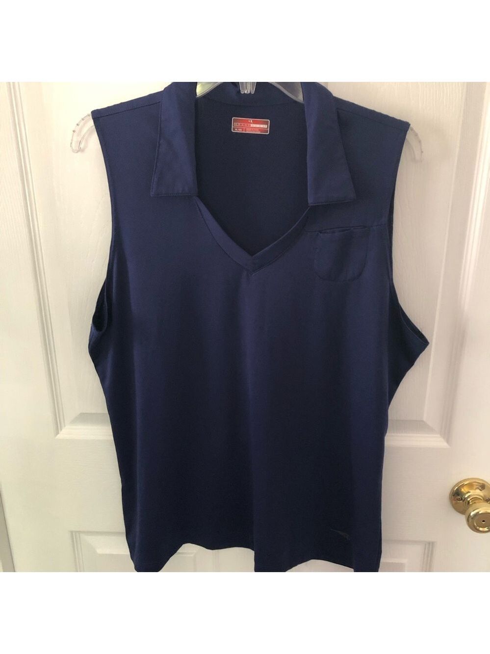 Grand Slam Sleeveless Collared V‑Neck Tank Top Moist Wick Sun Flow - Picture 11 of 11